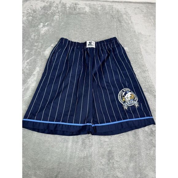 Vintage 90s UNC Tar Heels Starter Shorts Men's Size Small Blue - Picture 1 of 13